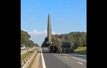 Росія встановила ”Іскандери” на трасі неподалік кордону з Польщею в Калінінградській області: відео Росія встановила ”Іскандери” на трасі неподалік кордону з Польщею в Калінінградській області: відео