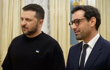 Глава МЗС Франції зустрівся з Зеленським Глава МЗС Франції зустрівся з Зеленським