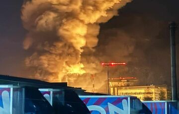 В результате атаки на аэропорт Брянск уничтожен вертолет Ми-8 и поврежден Ми-35