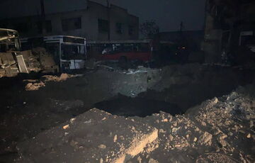 Россия ночью ударила по транспортной базе Николаева: уничтожены автобусы