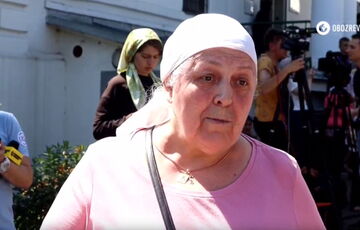 Протести у Лаврі: парафіянка МП заявила, що Київ затопить і це буде ”божою карою”