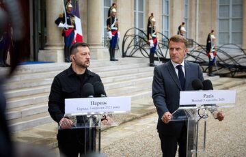 Макрон: работа над гарантиями безопасности для Украины завершена