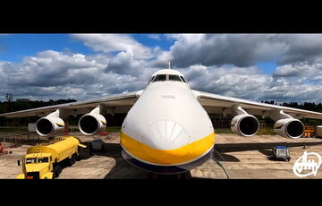 Самолет в небе над Киевом: в ”Антонове” показали, как перегоняли ”Руслан” в Германию