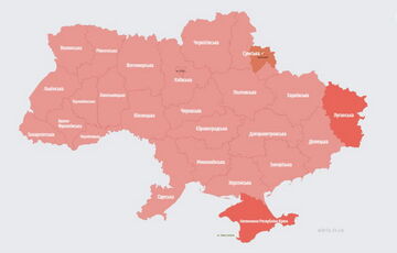 По всей Украине воздушная тревога: в Беларуси подняли истребители и самолет дальнего слежения