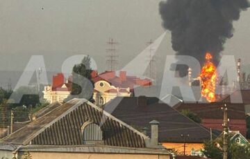 В Краснодарском крае после атаки БПЛА загорелся Афипский НПЗ