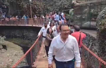 У Мексиці під час відкриття впав підвісний міст із людьми: відео