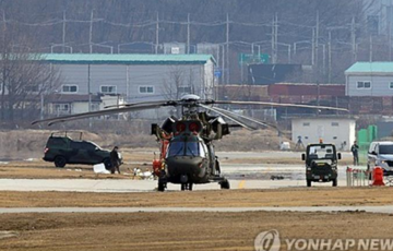 В Южной Корее столкнулись вертолет и военный беспилотник