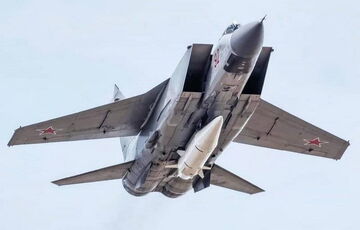 В Беларуси снова загорелся российский МиГ-31К, который переносит ”Кинжалы”