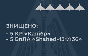 ПВО Украины накануне сбила 5 ракет и 5 дронов