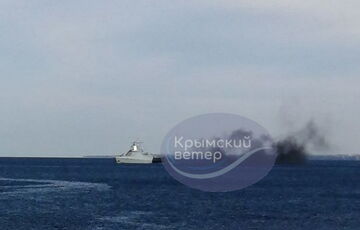 В Крыму мог взорваться российский корабль-носитель ”Калибров”: фото, видео