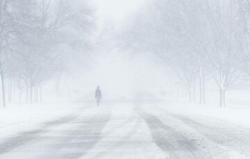 Монголию накрыла мощная снежная буря