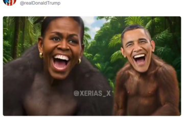 Трамп отказался извиняться за видео с Бараком и Мишель Обамой в образе обезьян