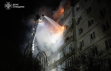 Одинадцять людей постраждали внаслідок російського обстрілу Сум Одинадцять людей постраждали внаслідок російського обстрілу Сум