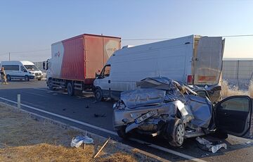 В Турции из-за непогоды столкнулись 30 автомобилей