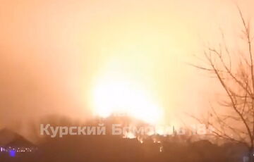 В Курской области дроны ГУР нанесли удар по нефтебазе: видео