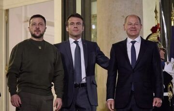 ЗМІ: Макрон і Шольц у лютому намагалися умовити Зеленського піти на переговори з Росією