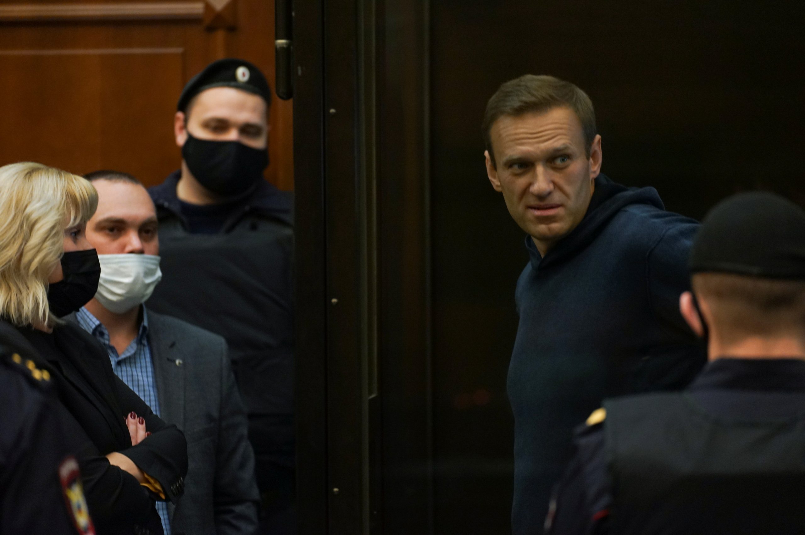 Насколько посадили. Навальный в суде 2021.
