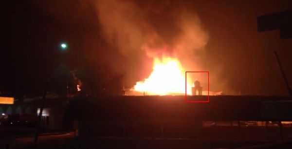 Пожар в киевском ”Пункті незламності” оказался российским фейком — фото