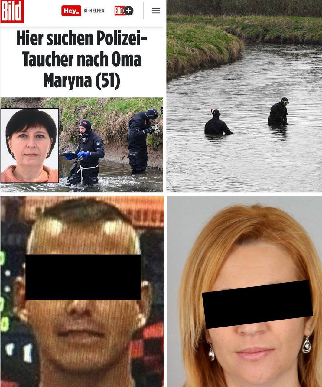 Водолазы ищут тело матери убитой в Германии украинки — фото