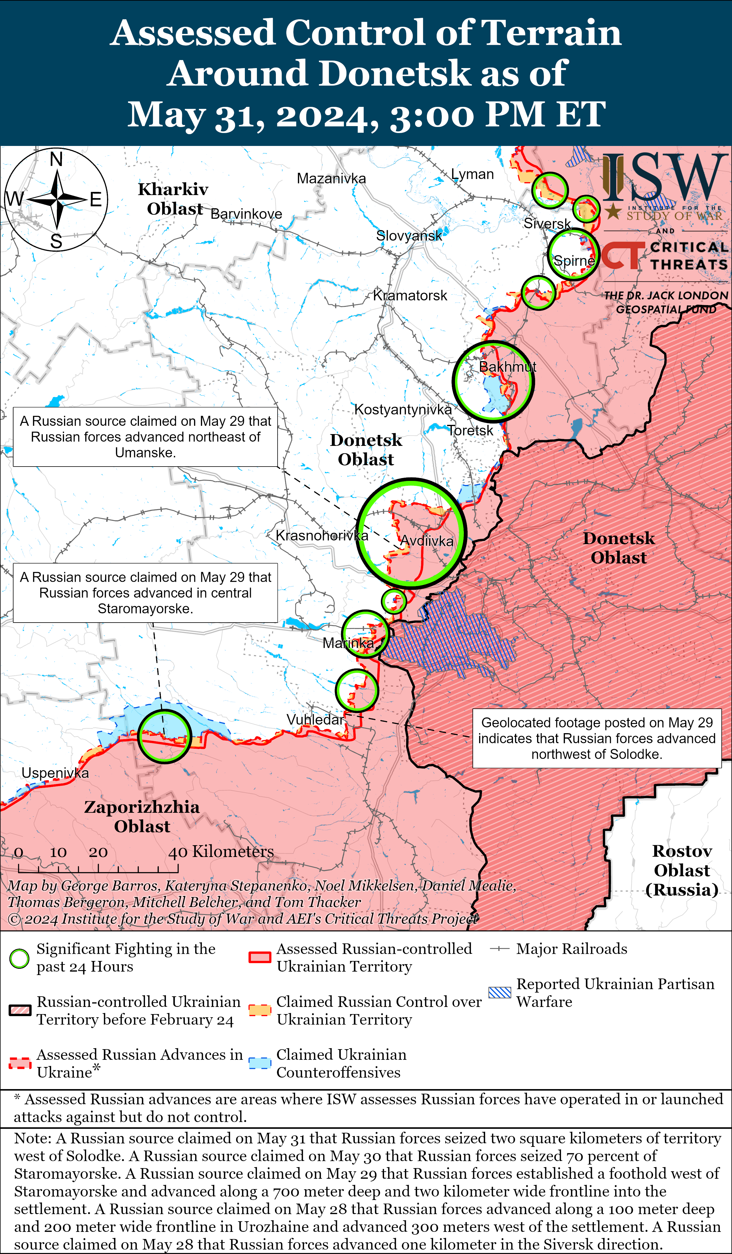 Российские войска захватили 752 кв. км территории Украины с начала года, - ISW — фото