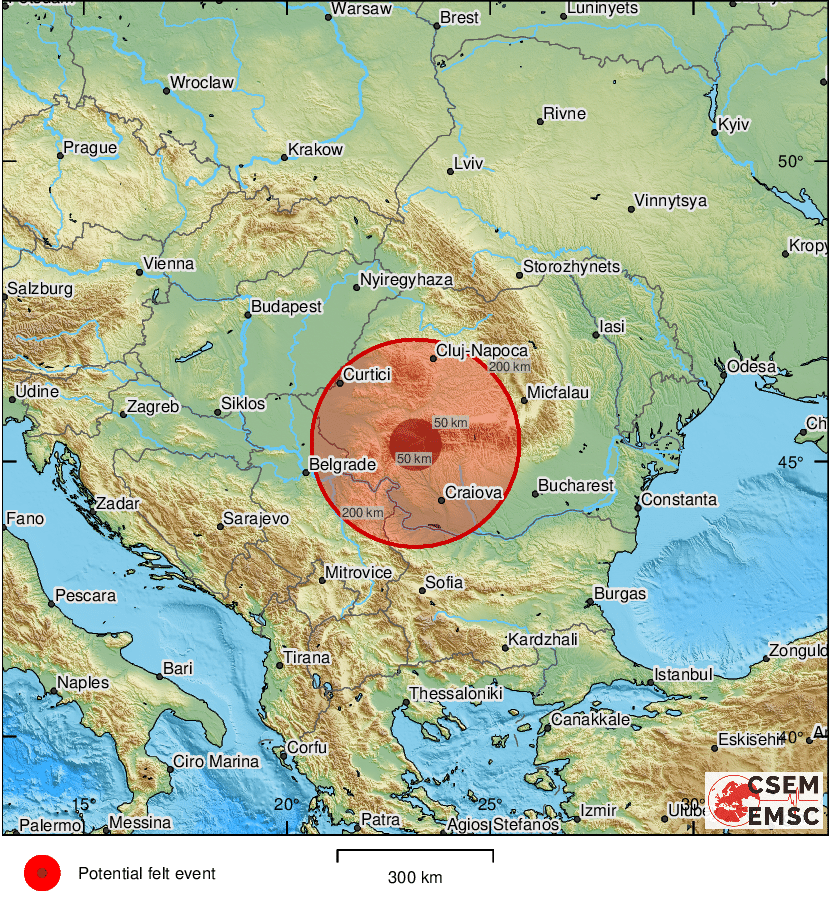 В Румынии снова произошло землетрясение — фото