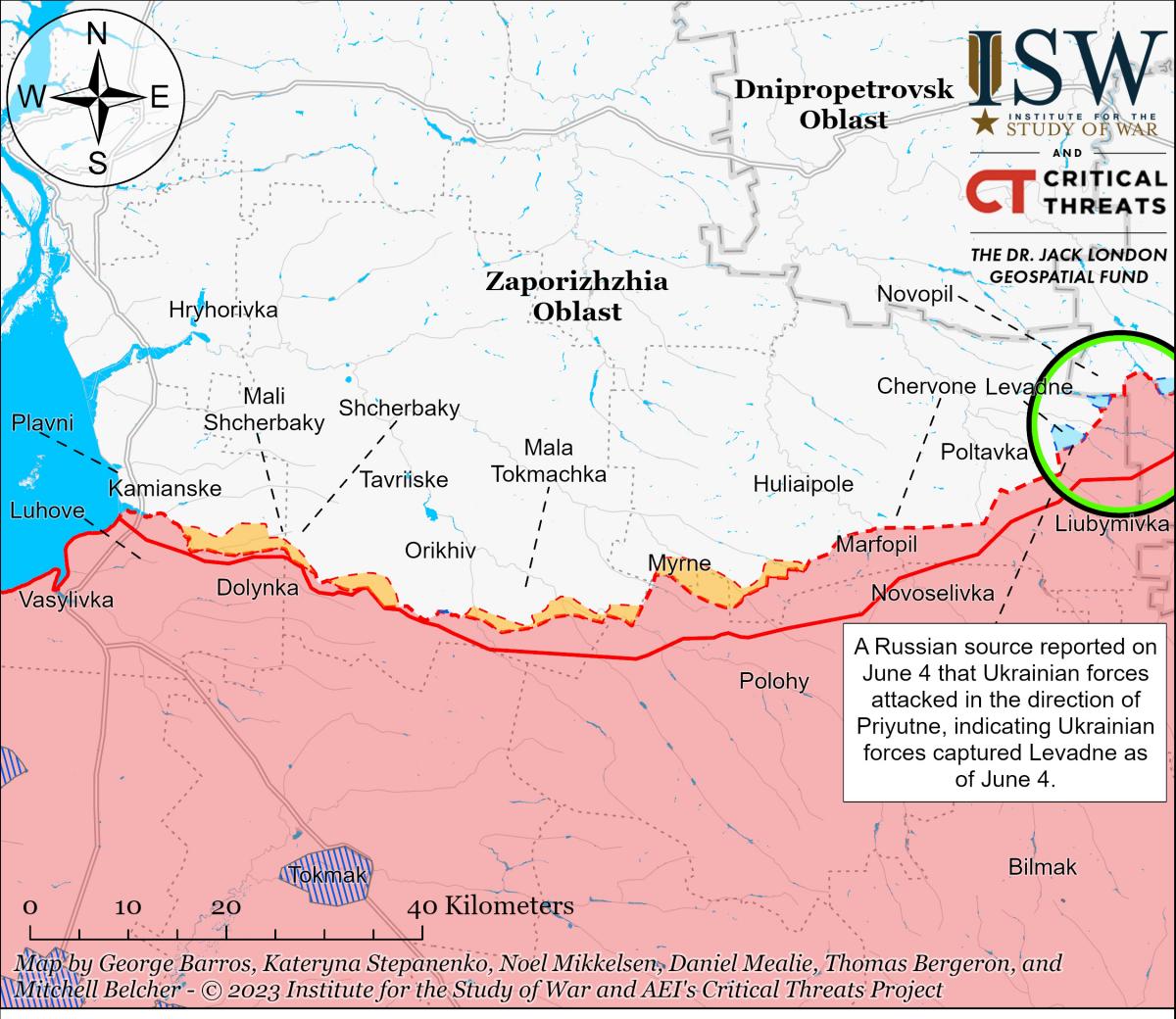 ISW: Сили оборони України змогли просунутися у Запорізькій області — фото