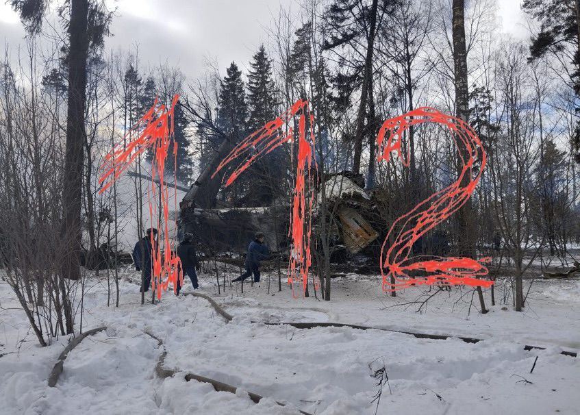 З'явилися фото з місця аварії Іл-76 під Іваново — фото