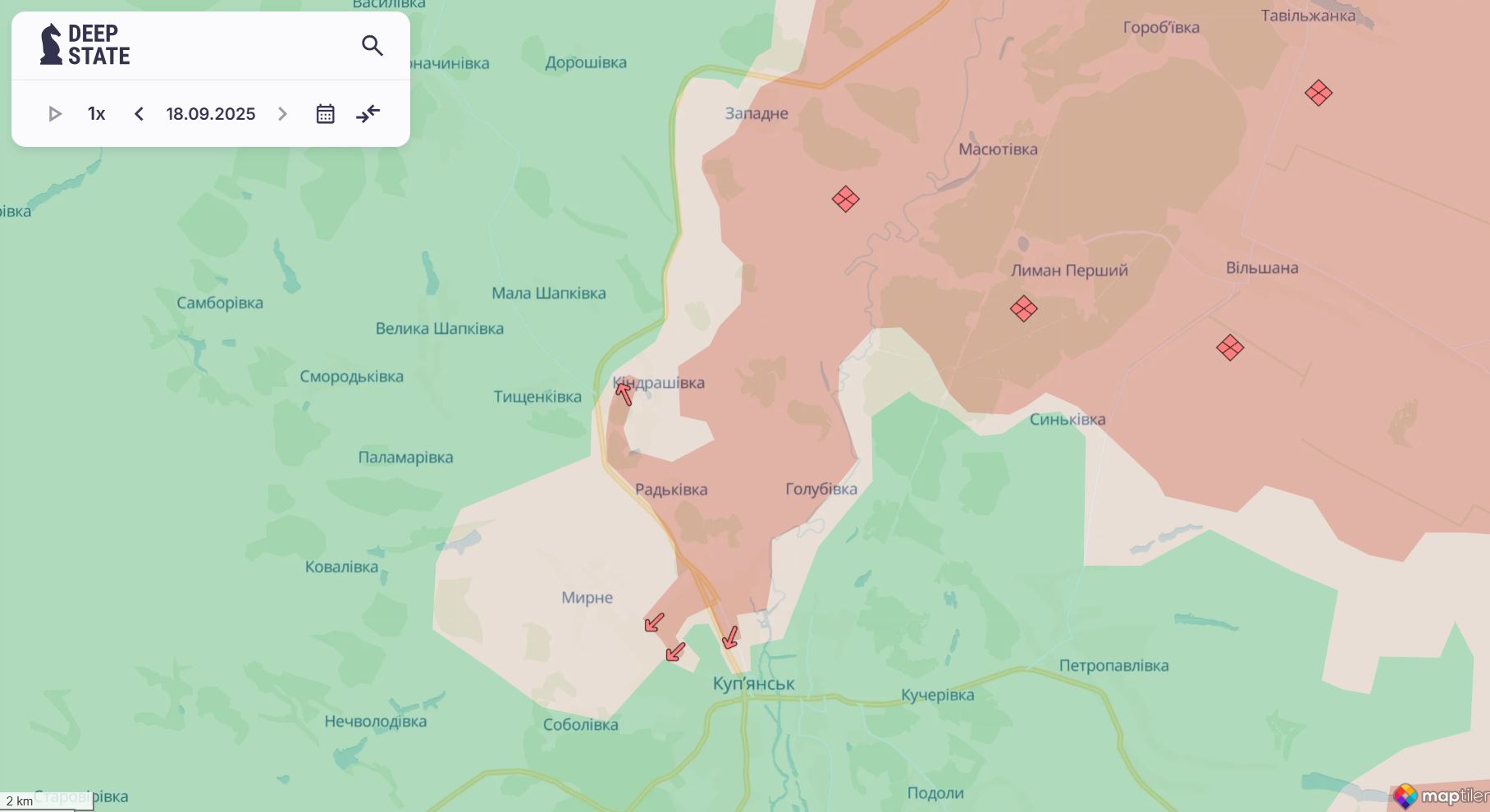 Сили оборони відкинули росіян біля Володимирівки, але окупанти просунулися у трьох областях - DeepState — фото 3