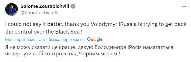 Саломе Зурабишвили поприветствовала решение Зеленского о санкциях против грузинских властей — фото 1