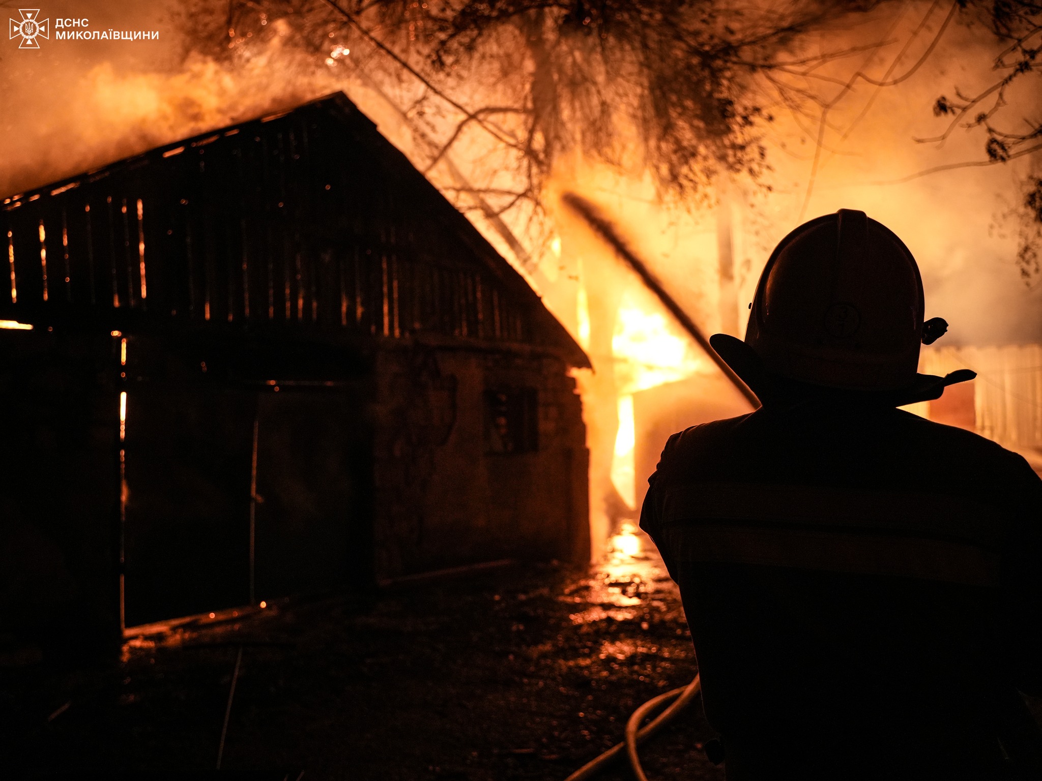 Масштабный пожар на деревообрабатывающем предприятии в Николаеве ликвидировали: кадры — фото 14