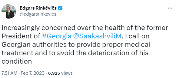 Страны Балтии призывают Грузию выпустить Саакашвили на лечение за границу — фото