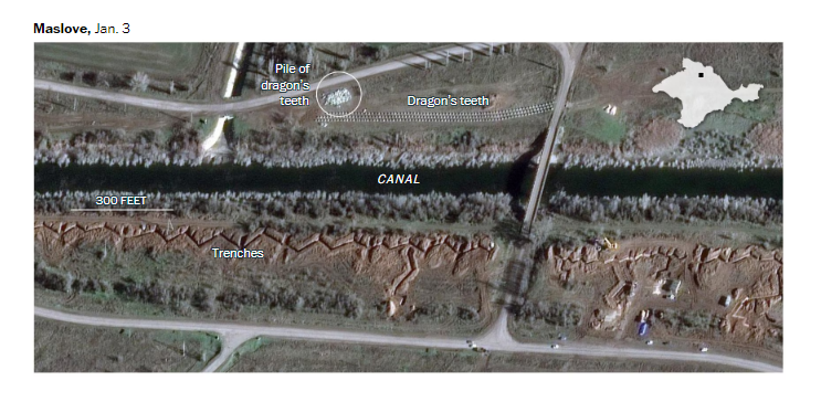 Росія готується обороняти Крим, побудувала мережу окопів та загороджень: фото — фото