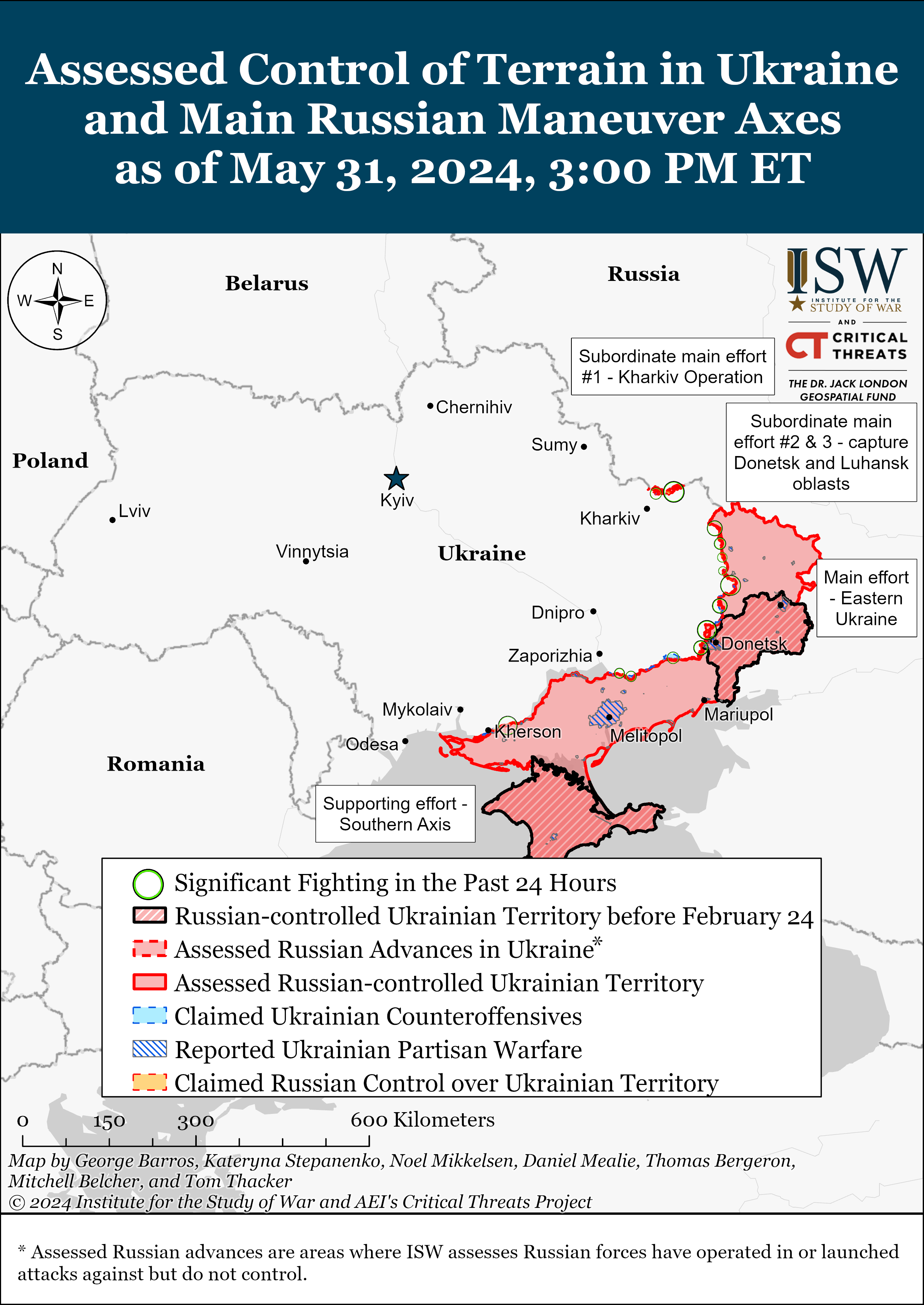 Российские войска захватили 752 кв. км территории Украины с начала года, - ISW — фото