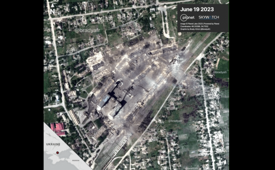 Появились спутниковые снимки уничтоженной российской базы боеприпасов в Рыково — фото