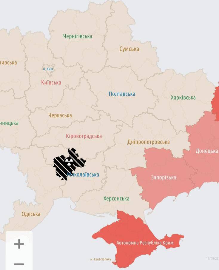 На карте тревог в Николаевской области появилась радиационная угроза: что это значит — фото