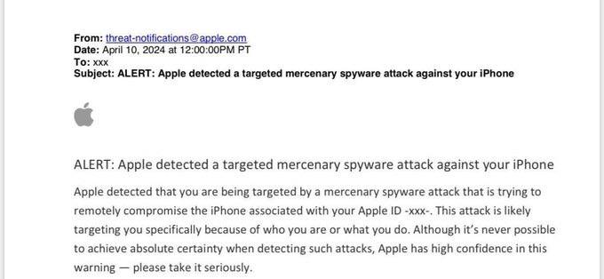 Apple повідомила, що користувачі iPhone у 92 країнах могли стати жертвою атаки хакерів — фото