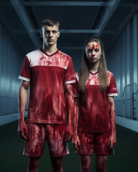 Все у крові: штучний інтелект створив спортивну форму для олімпійської збірної Росії — фото