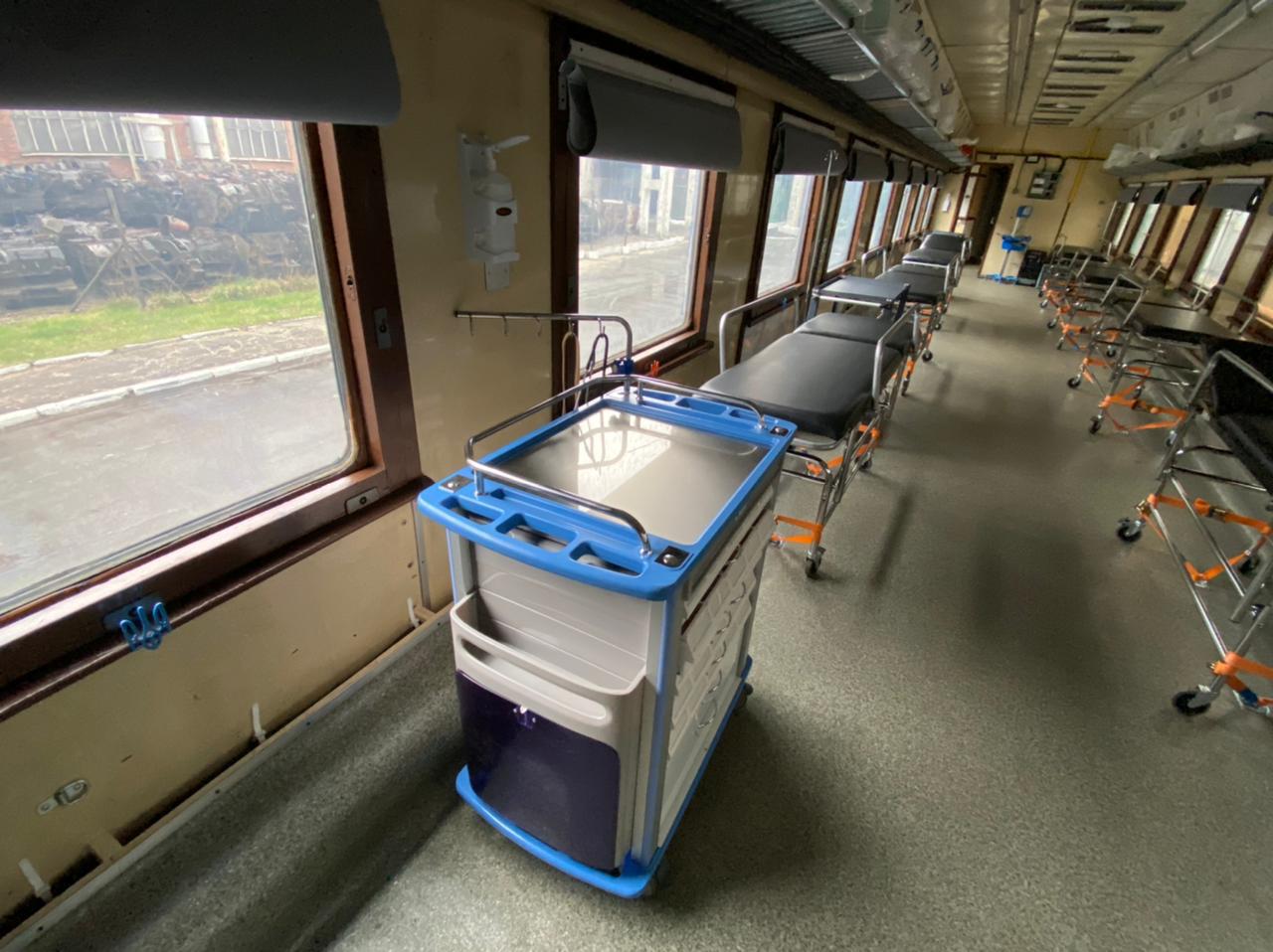 В Україні з'явився евакуаційний медичний потяг: як він виглядає — фото