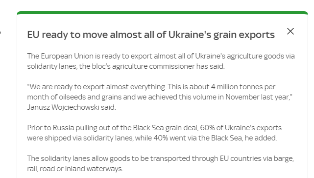 ЕС готов экспортировать почти все украинское зерно: как это будут делать? — фото