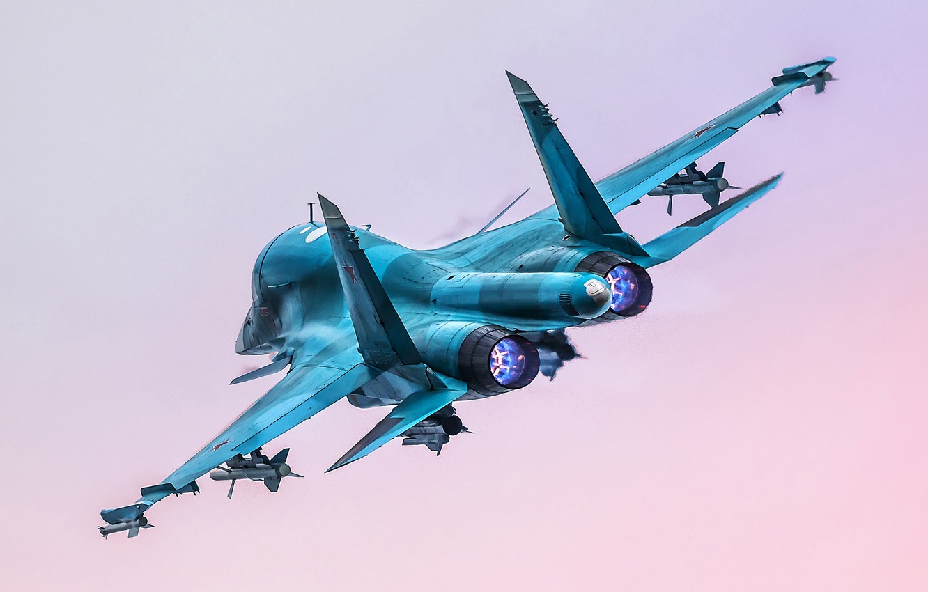 ВСУ сбили российский Су-34, который нес бомбы для украинских городов: видео  — фото