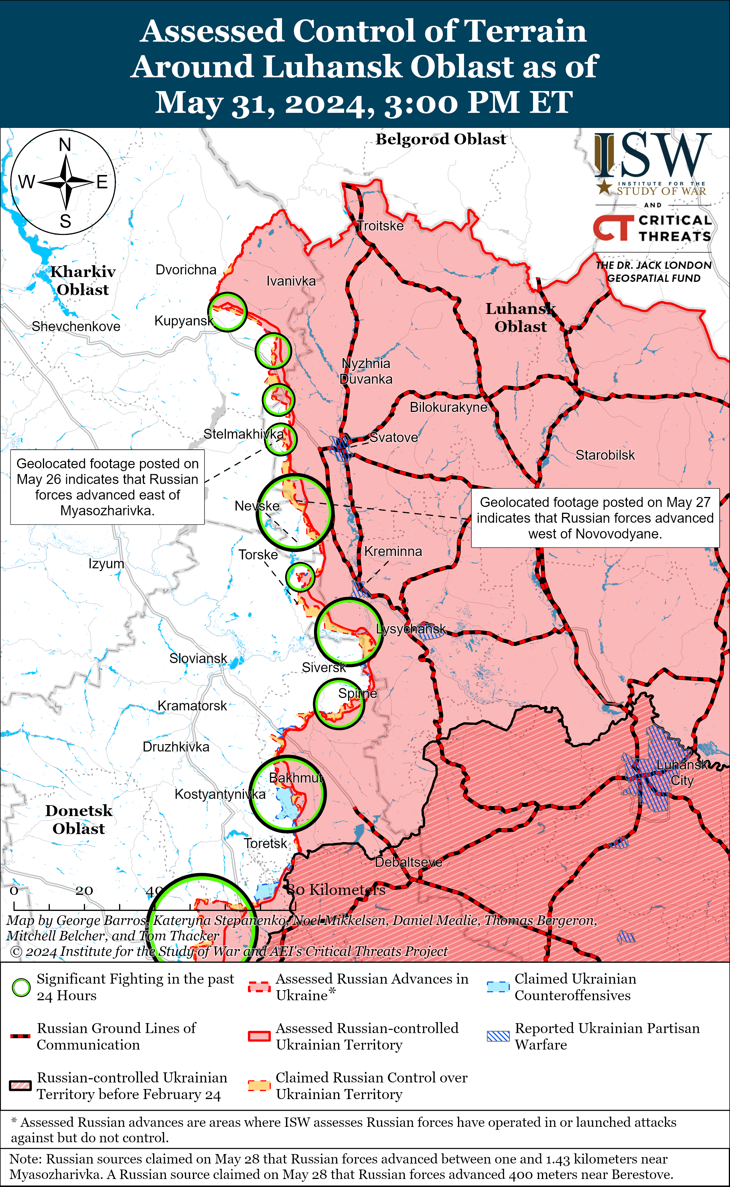 Российские войска захватили 752 кв. км территории Украины с начала года, - ISW — фото