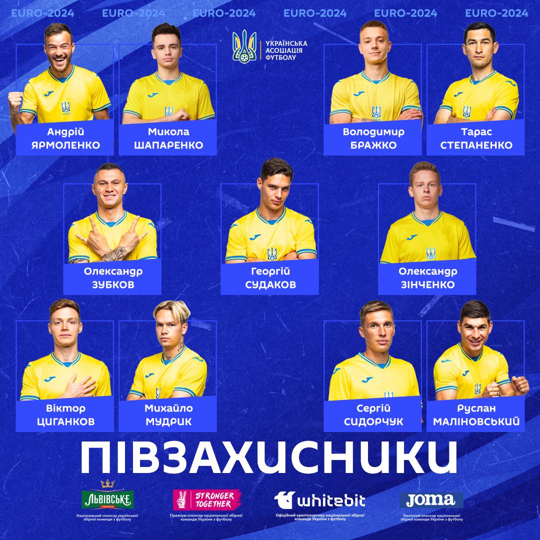 Сборная Украины по футболу объявила состав команды на Евро-2024 — фото 5