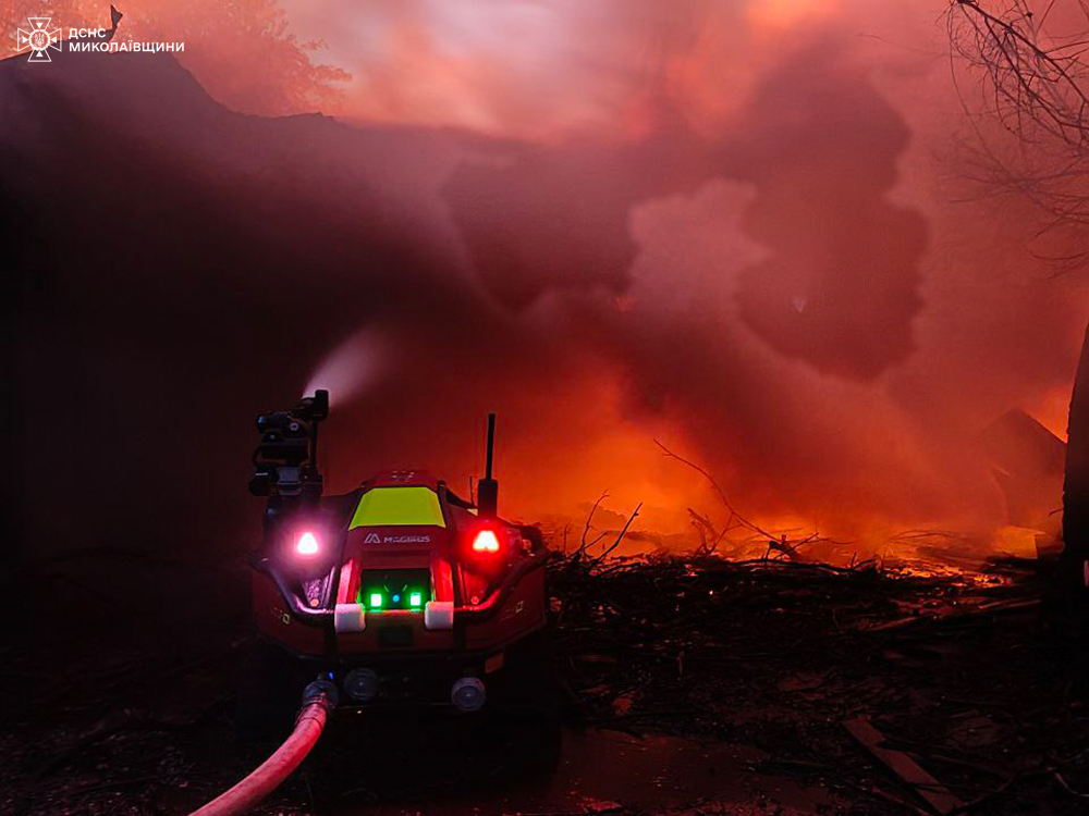 Масштабный пожар на деревообрабатывающем предприятии в Николаеве ликвидировали: кадры — фото 19